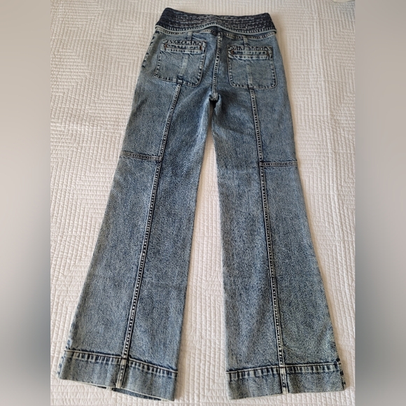 Ulla Johnson Blue Flare Jeans - Picture 2 of 4